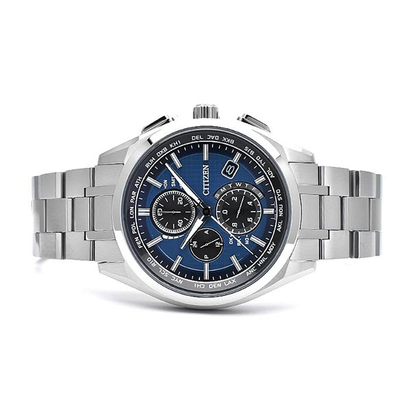 シチズン アテッサ ATTESA ダイレクトフライト エコドライブ ソーラー電波 クロノグラフ AT8040-57L メンズ