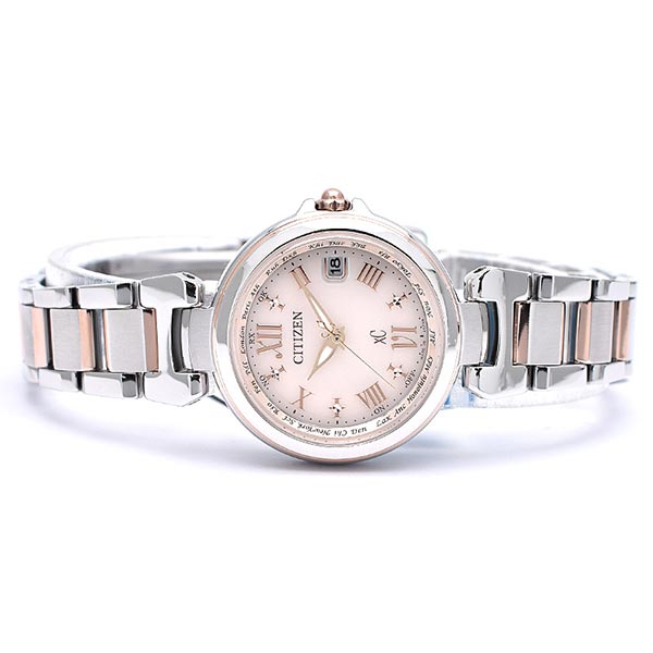 シチズン クロスシー XC ハッピーフライト ワールドタイム ソーラー電波 EC1034-59W レディース