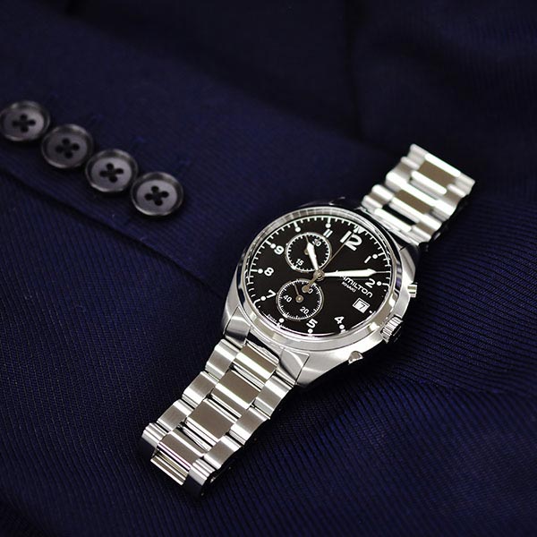 ハミルトン カーキ HAMILTON アビエーション パイロット パイオニア クロノグラフ H76512133 メンズ