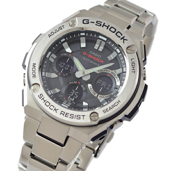 カシオ Gショック G-SHOCK Gスチール ソーラー電波 GST-W110D-1AJF メンズ
