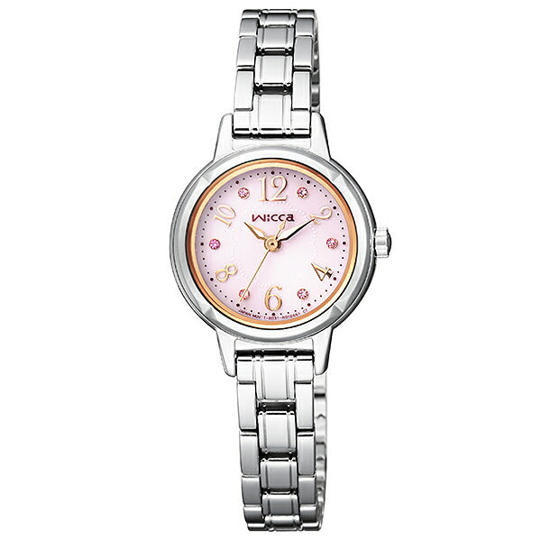 シチズン ウィッカ wicca ソーラー エコドライブ KH9-914-93 レディース 腕時計 時計 ピンクダイヤル メタルバンド