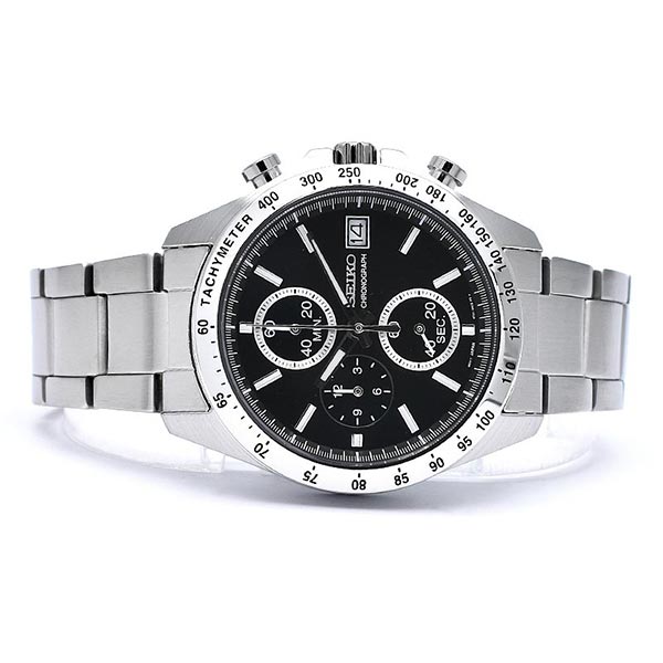 セイコーセレクション SEIKOSELECTION 10気圧防水 ブラック×シルバー SBTR005 メンズ