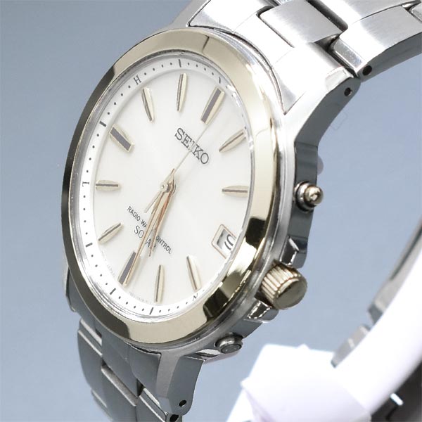 【お得な美品中古あり】セイコーセレクション SEIKOSELECTION ソーラー電波 10気圧防水 SBTM170 メンズ 腕時計 時計