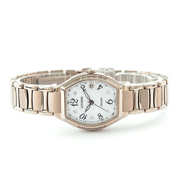 シチズン エクシード EXCEED エコドライブ 電波時計 チタン ES9385-57W レディース