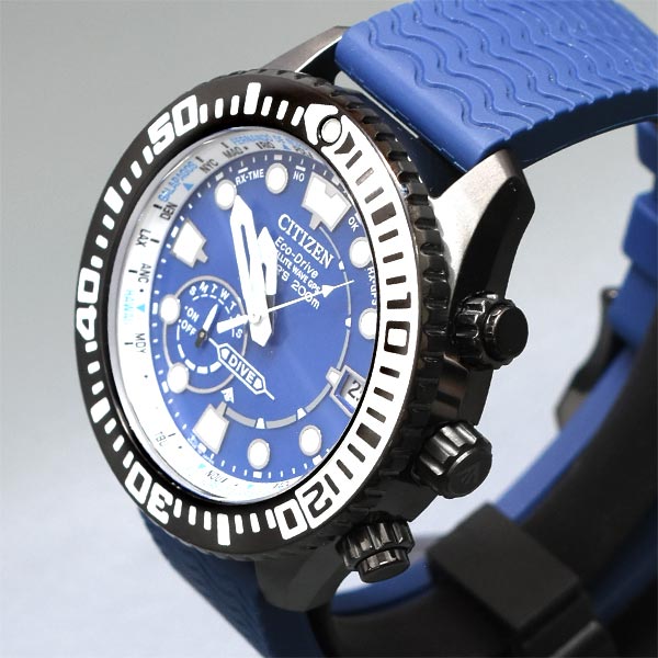 【お得な美品中古あり】シチズン プロマスター PROMASTER MARINEシリーズ ダイバー200m エコ・ドライブ GPS 延長バンド付 CC5006-06L メンズ