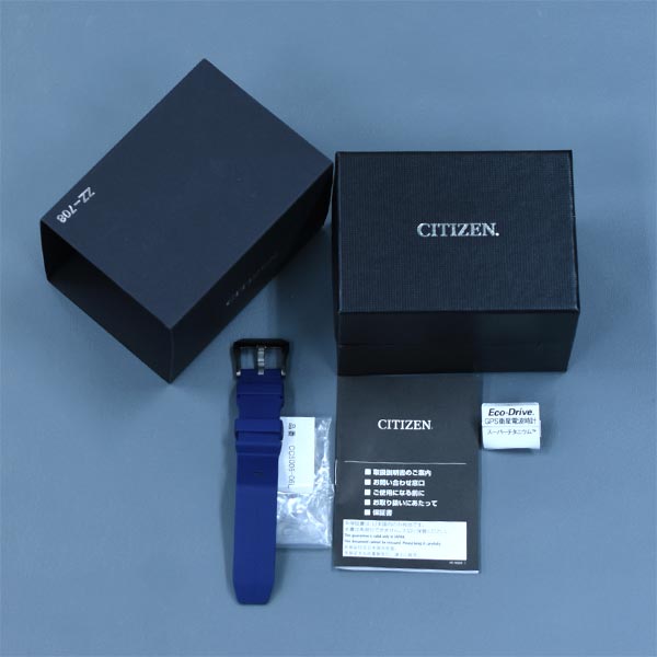 【お得な美品中古あり】シチズン プロマスター PROMASTER MARINEシリーズ ダイバー200m エコ・ドライブ GPS 延長バンド付 CC5006-06L メンズ