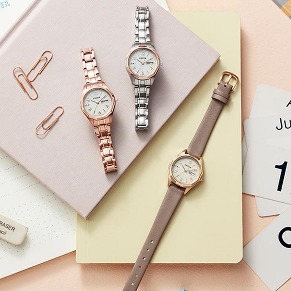 シチズン ウィッカ wicca ソーラーテック デイ&デイト Cal.E001 KH3-525-90 レディース