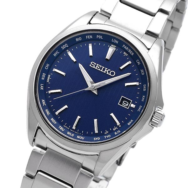 セイコーセレクション SEIKOSELECTION ワールドタイム ソーラー電波 チタン SBTM289 メンズ