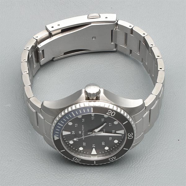 ハミルトン カーキ HAMILTON ネイビー スキューバ H82211181 メンズ