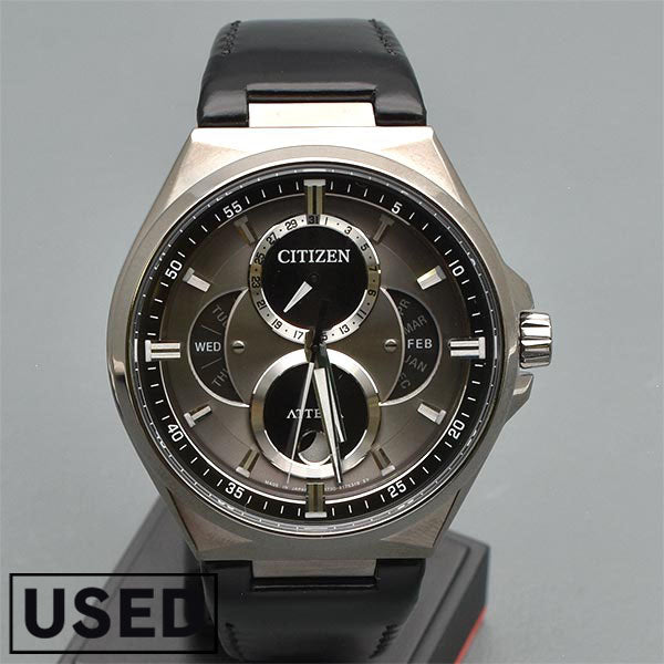 【お得な美品中古あり】シチズン アテッサ ATTESA ACT Line トリプルカレンダー ムーンフェイズ BU0060-09H メンズ