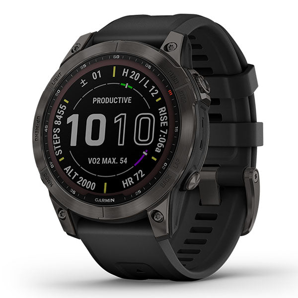 ガーミン GARMIN fenix7 Sapphire DualPower Ti Carbon Gray 010-02540-29 ユニセックス