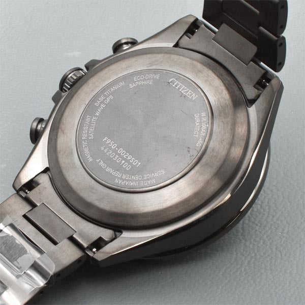 【お得な美品中古あり】シチズン アテッサ ATTESA ACT Line Black Titanium Series CC4055-65E メンズ