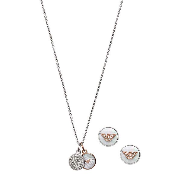 アクセサリー Emporio Armani エンポリオアルマーニ ネックレス&ピアスセット EGS2651040 レディース