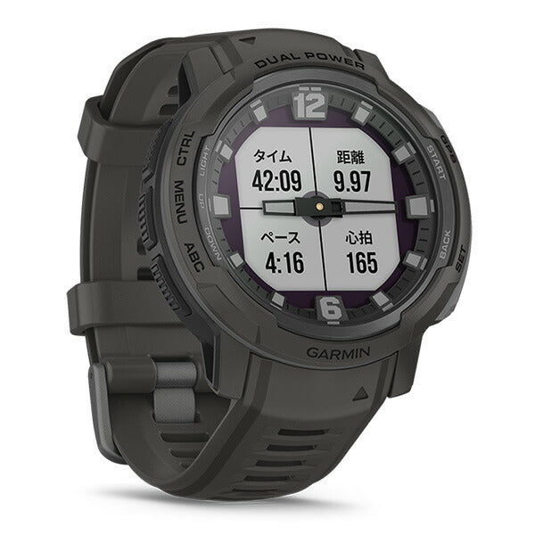 ガーミン GARMIN Instinct Crossover DualPower Graphite 010-02730-41 ユニセックス