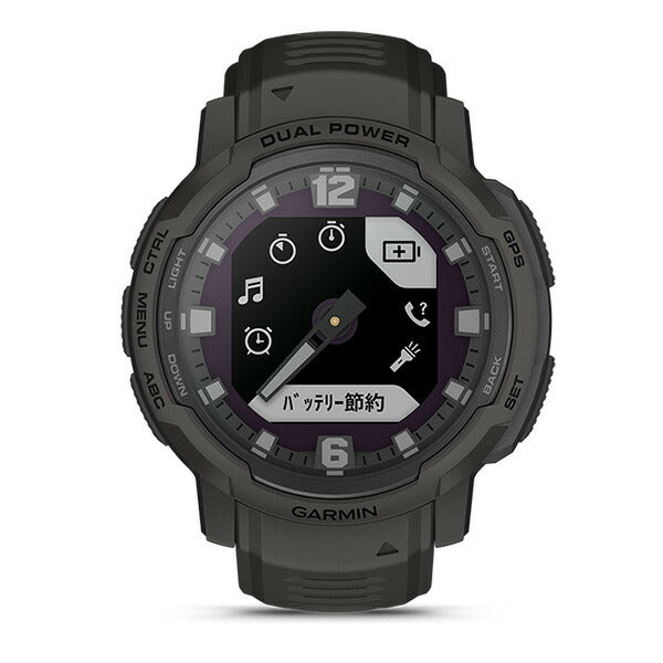 ガーミン GARMIN Instinct Crossover DualPower Graphite 010-02730-41 ユニセックス