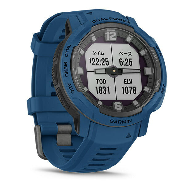 ガーミン GARMIN Instinct Crossover DualPower TidalBlue 010-02730-42 ユニセックス