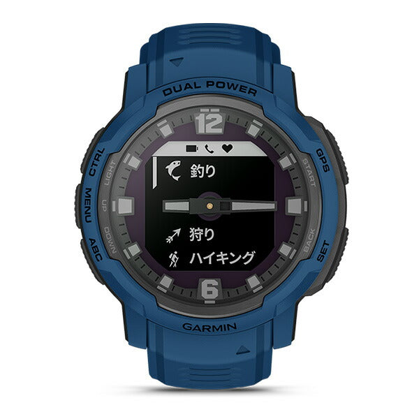 ガーミン GARMIN Instinct Crossover DualPower TidalBlue 010-02730-42 ユニセックス