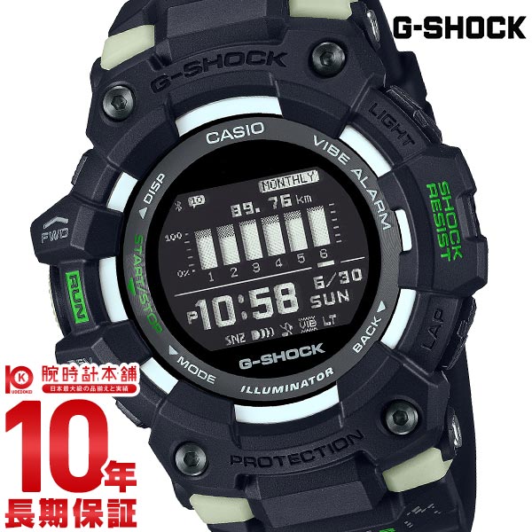 カシオ Gショック G-SHOCK G-SQUAD MIDNIGHT CITY RUN GBD-100LM-1JF メンズ