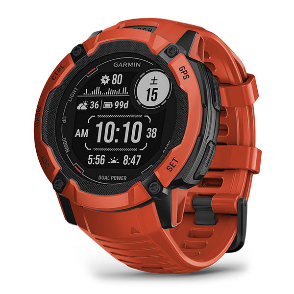 ガーミン GARMIN Instinct 2X Dual Power Flame Red 010-02805-32 ユニセックス
