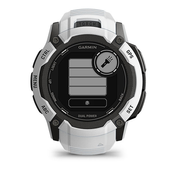 ガーミン GARMIN Instinct 2X Dual Power Whitestone 010-02805-42 ユニセックス