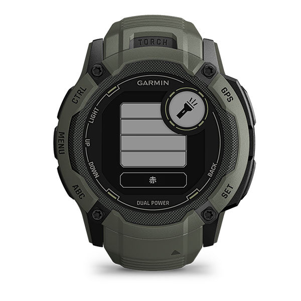 ガーミン GARMIN Instinct 2X Dual Power Moss 010-02805-52 ユニセックス
