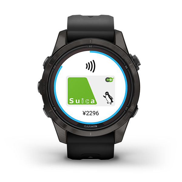 ガーミン GARMIN fenix 7S PRO Sapphire DualPower CarbonGray Titanium with BlackBand 010-02776-52 ユニセックス