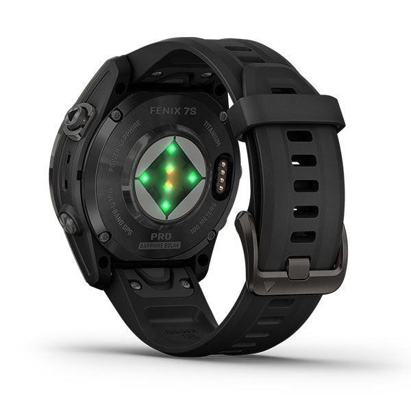 ガーミン GARMIN fenix 7S PRO Sapphire DualPower CarbonGray Titanium with BlackBand 010-02776-52 ユニセックス
