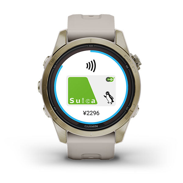ガーミン GARMIN fenix 7S PRO Sapphire DualPower SoftGold with LightSandBand 010-02776-62 ユニセックス