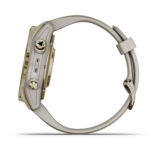 ガーミン GARMIN fenix 7S PRO Sapphire DualPower SoftGold with LightSandBand 010-02776-62 ユニセックス