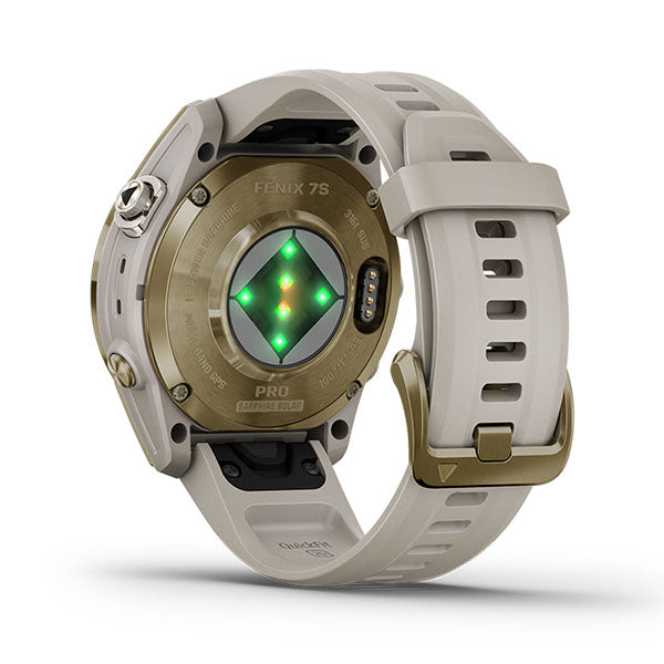 ガーミン GARMIN fenix 7S PRO Sapphire DualPower SoftGold with LightSandBand 010-02776-62 ユニセックス