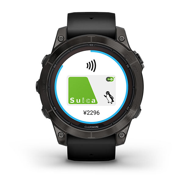 ガーミン GARMIN fenix 7 PRO Sapphire DualPower CarbonGray Titanium with BlackBand 010-02777-52 ユニセックス