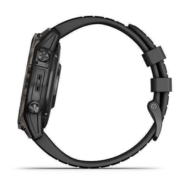 ガーミン GARMIN fenix 7 PRO Sapphire DualPower CarbonGray Titanium with BlackBand 010-02777-52 ユニセックス