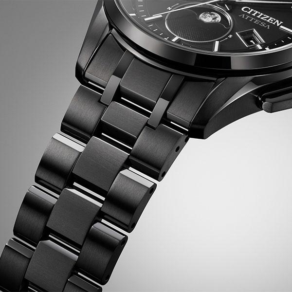 シチズン アテッサ ATTESA ダイレクトフライト ムーンフェイズ Black Titanium Series BY1006-62E メンズ