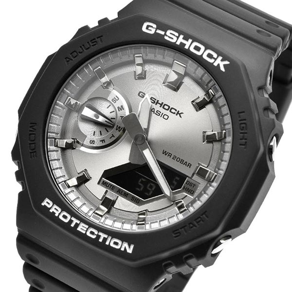 カシオ Gショック G-SHOCK 2100 GARISH SILVER GA-2100SB-1AJF メンズ