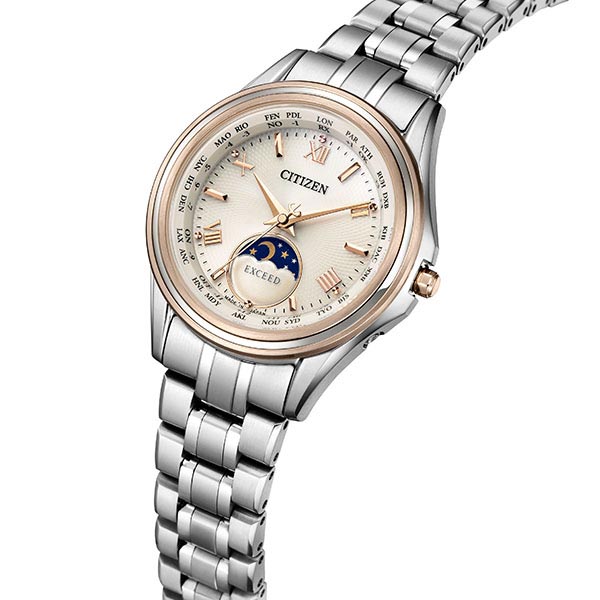 シチズン エクシード EXCEED ムーンフェイズ ペアモデル EE1016-66A レディース