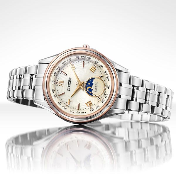 シチズン エクシード EXCEED ムーンフェイズ ペアモデル EE1016-66A レディース