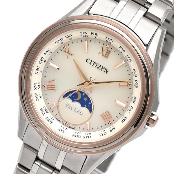シチズン エクシード EXCEED ムーンフェイズ ペアモデル EE1016-66A レディース