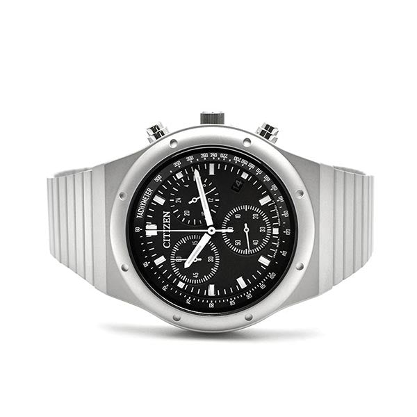 シチズン レコードレーベル RECORD LABEL 1984 chronograph 特定店取扱いモデル AT2540-57E メンズ