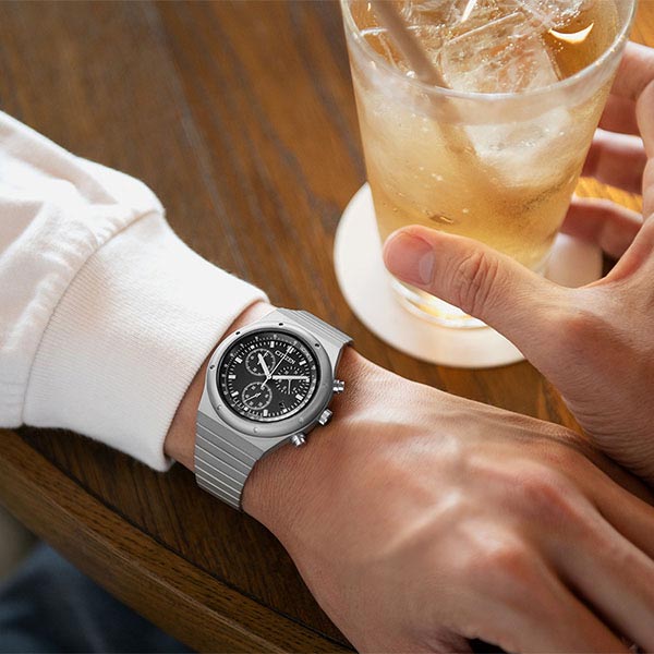 シチズン レコードレーベル RECORD LABEL 1984 chronograph 特定店取扱いモデル AT2540-57E メンズ