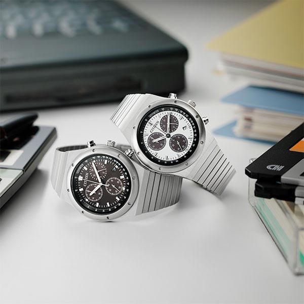 シチズン レコードレーベル RECORD LABEL 1984 chronograph 特定店取扱いモデル AT2541-54A メンズ