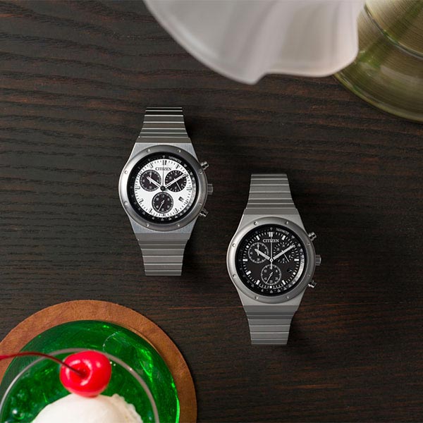 シチズン レコードレーベル RECORD LABEL 1984 chronograph 特定店取扱いモデル AT2541-54A メンズ