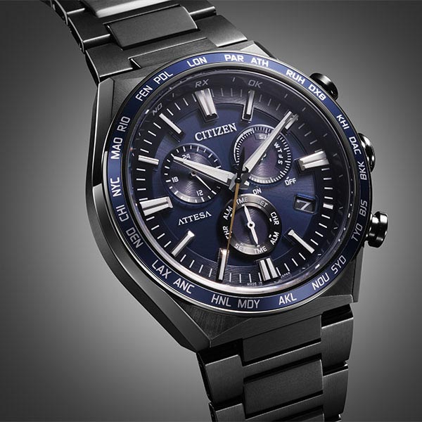 シチズン アテッサ ATTESA ACT Line Black Titanium Series CB5967-66L メンズ