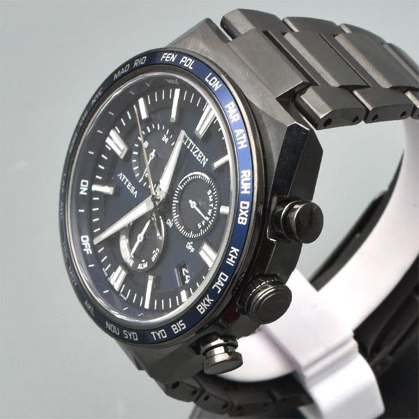 シチズン アテッサ ATTESA ACT Line Black Titanium Series CB5967-66L メンズ