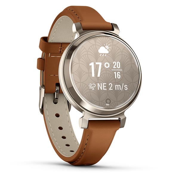 ガーミン GARMIN Lily 2 Classic Tan Leather / Cream Gold 010-02839-50 レディース