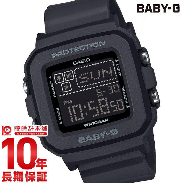 カシオ ベビーG BABY-G 四角 スクエア オールブラック デジタル BGD-10-1JF レディース BGD101JF