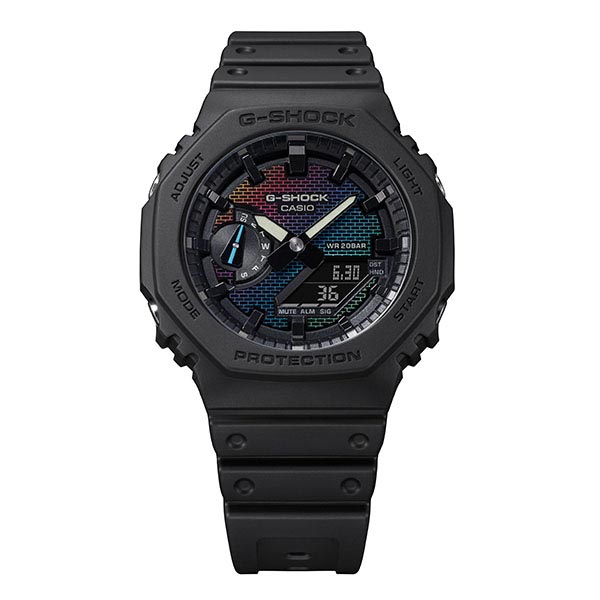 カシオ Gショック G-SHOCK Rainbow Brick Wall GA-2100RW-1AJF メンズ