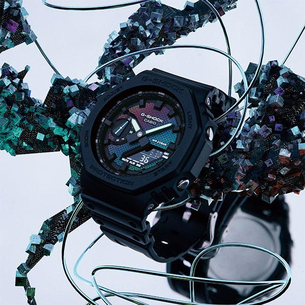カシオ Gショック G-SHOCK Rainbow Brick Wall GA-2100RW-1AJF メンズ