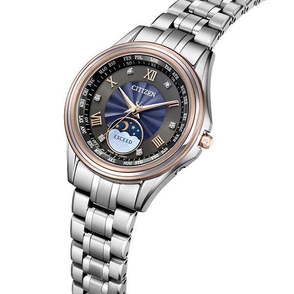 シチズン エクシード EXCEED 「いい夫婦の日」限定ペアモデル 限定350本 ソーラー電波 シェル チタン EE1016-66F レディース