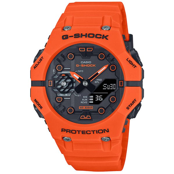 カシオ Gショック G-SHOCK Functional Logo Bluetooth アナロアグ デジタル ブラック オレンジ GA-B001FL-4AJF メンズ