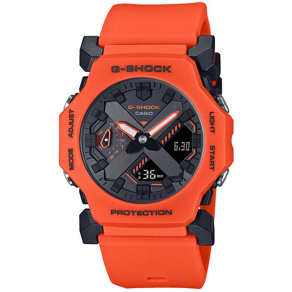 カシオ Gショック G-SHOCK Functional Logo Bluetooth アナロアグ デジタル ブラック オレンジ GA-2300FL-4AJF メンズ